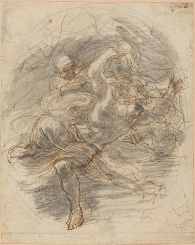 A Young Man Pursued by Death by Stefano della Bella