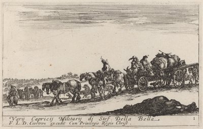 Baggage Train by Stefano della Bella