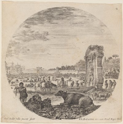 Campo Vaccino by Stefano della Bella