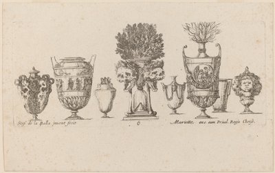 Fantastic Vases, probably 1646 by Stefano della Bella