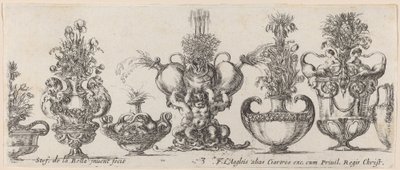 Fantastic Vases, probably 1646 by Stefano della Bella