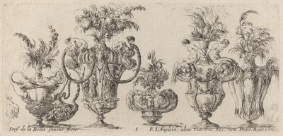 Fantastic Vases, probably 1646 by Stefano della Bella
