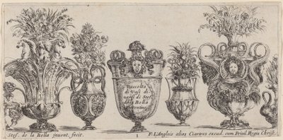 Fantastic Vases, probably 1646 by Stefano della Bella