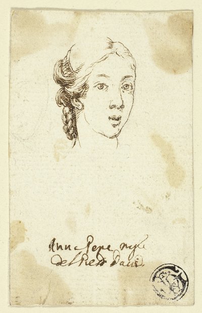 Female Portrait Head by Stefano della Bella