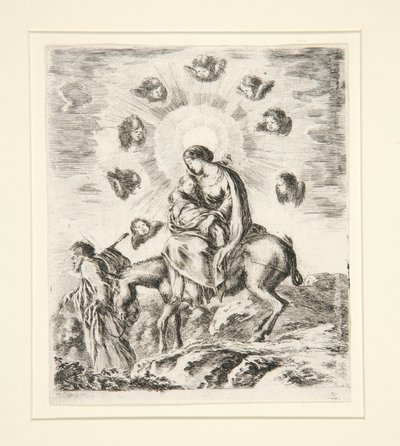 Flight into Egypt by Stefano della Bella