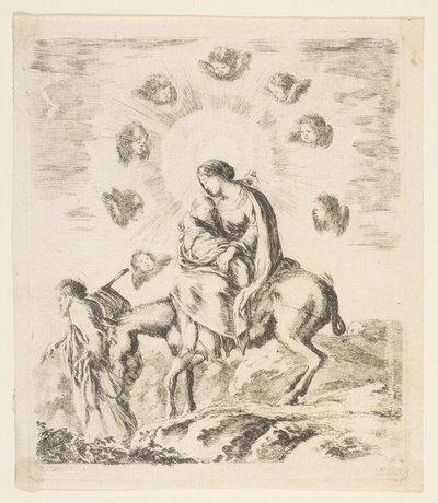 Flight into Egypt, ca. 1641 by Stefano della Bella