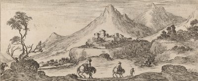 Landscape with Castle by Stefano della Bella