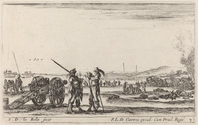 Officer Giving Orders to a Sentinel by Stefano della Bella