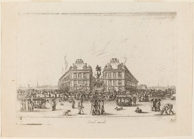 Place Dauphine, 1642 by Stefano della Bella