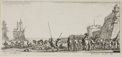 Plate Two from Various Embarkments by Stefano della Bella