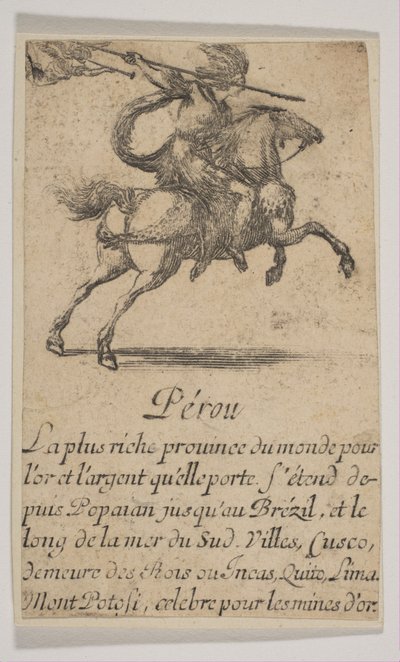 Peru, 1644 by Stefano della Bella