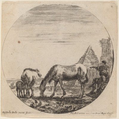 Pyramid of Caius Cestius by Stefano della Bella
