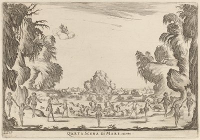 Quarta Scena di Mare, 1637 by Stefano della Bella