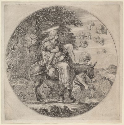 The Flight into Egypt by Stefano della Bella