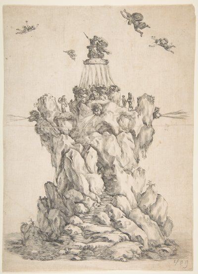 The Rock of Aeolus, 1652 by Stefano della Bella