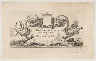 Title Page: Paisages Maritimes by Stefano della Bella