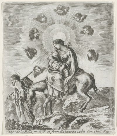 Flight into Egypt by Stefano della Bella