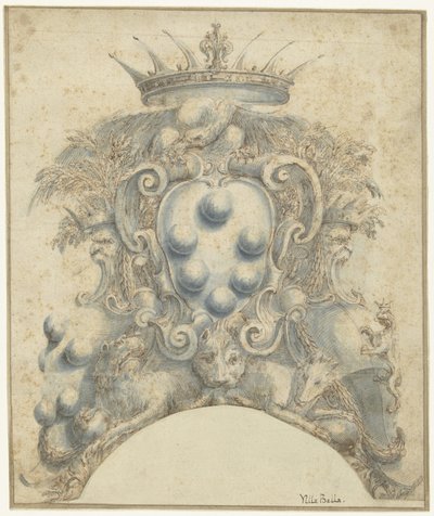 Coat of Arms of the Medici Family by Stefano della Bella