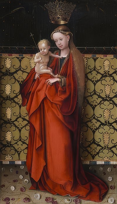 The Virgin Crowned by Angels. Around 1450 by Stephan Lochner