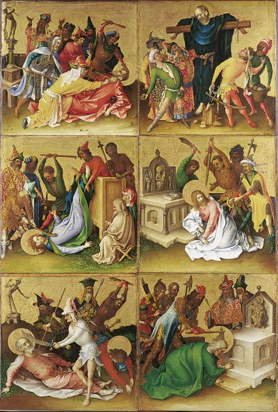 Martyrdom of the Apostles (Right Panel) by Stephan Lochner