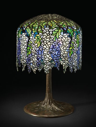 Wisteria table lamp by Studios Tiffany
