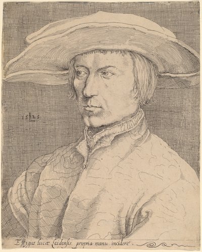 Self-Portrait by Style of Lucas van Leyden after Albrecht Dürer