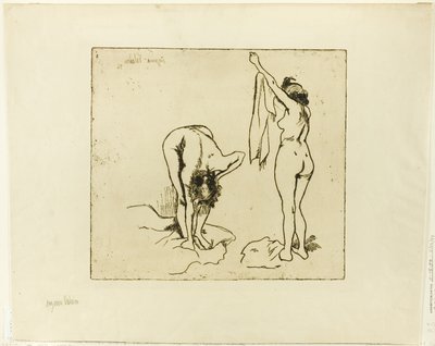 Two Women Drying Themselves by Suzanne Valadon