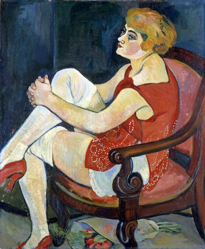 Woman with White Stockings by Suzanne Valadon