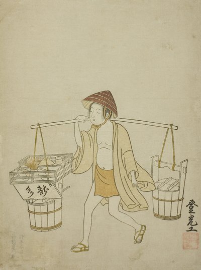 A Water Vendor by Suzuki Harunobu