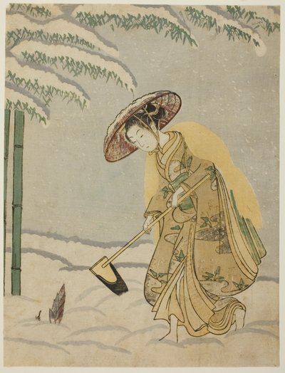 Gathering Bamboo Shoots by Suzuki Harunobu