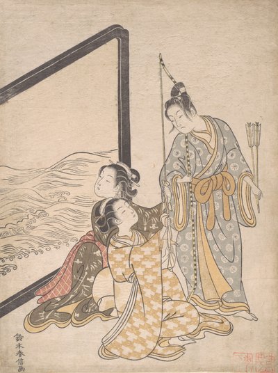 Parody of Minamoto no Tametomo, 1765 by Suzuki Harunobu