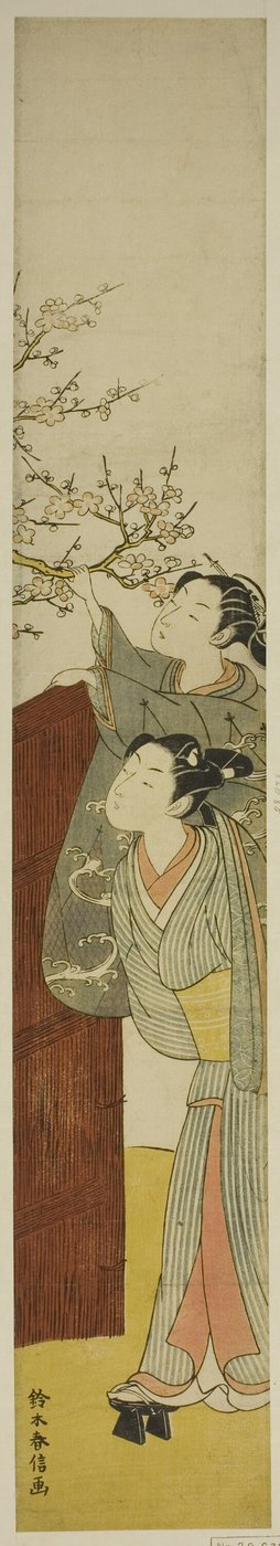 Picking a Plum Branch by Suzuki Harunobu