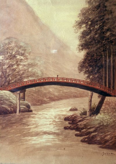 The Bridge by Suzuki Harunobu