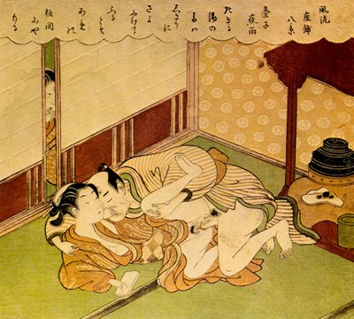 Two Lovers by Suzuki Harunobu