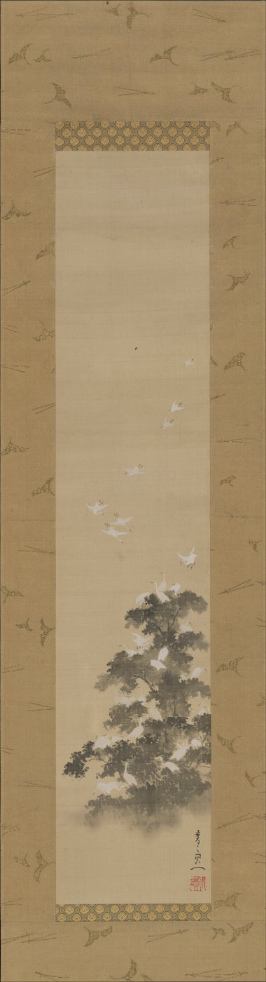 Egrets by Suzuki Kiitsu