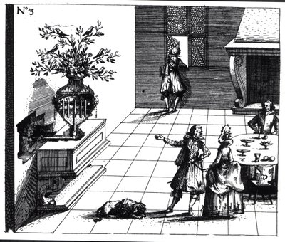 Bird song musical tree, published c.1670 by Swiss School