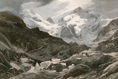 The Morteratsch Glacier, Upper Engadine by Swiss School