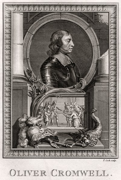 Oliver Cromwell by T. Cook