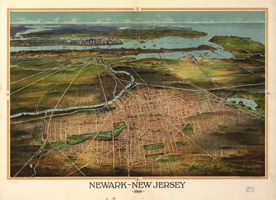 Newark, New Jersey 1916 by T. J. Shepherd Landis