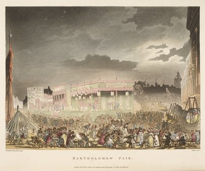 Bartholomew Fair by T. & Pugin A.C. (1762 1832) (after) Rowlandson