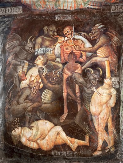 Hell (detail) by Taddeo di Bartolo