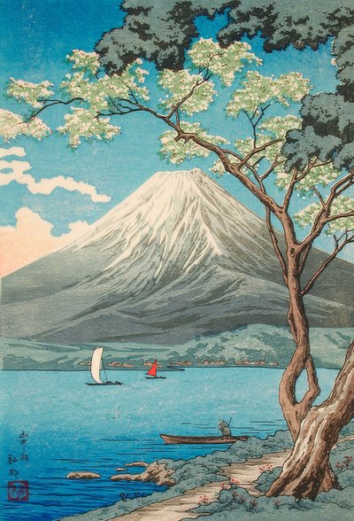 Mount Fuji from Lake Yamanaka by Takahashi Hiroaki