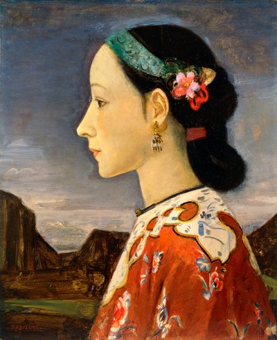 Profile of a Woman by Takeji Fujishima