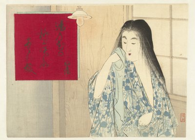 Woman in an Interior by Takeuchi Keishū