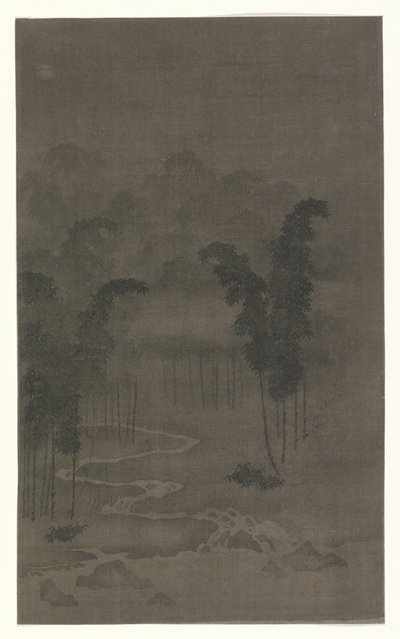 Bamboo Forest at Night by Tan Zhirui (attributed to)
