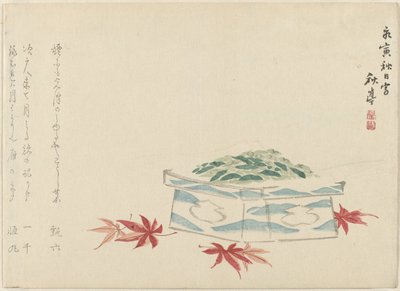 Gift with Acer Leaves by Tanaka Shûtei
