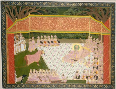 Maharana Sarup Singh Inspects a Prize Stallion by Tara