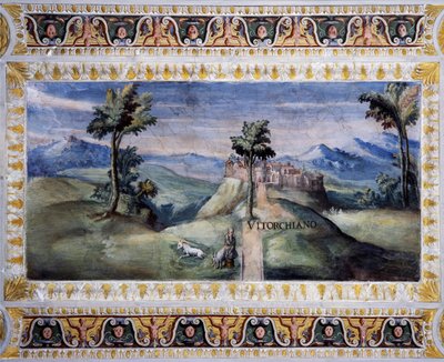 View of Vitorchiano by Tarquinio Ligustri