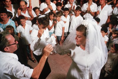 Kibbutzniks Dancing Around Bride and Groom by Ted Spiegel