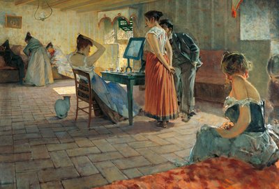 Morning Toilette by Telemaco Signorini
